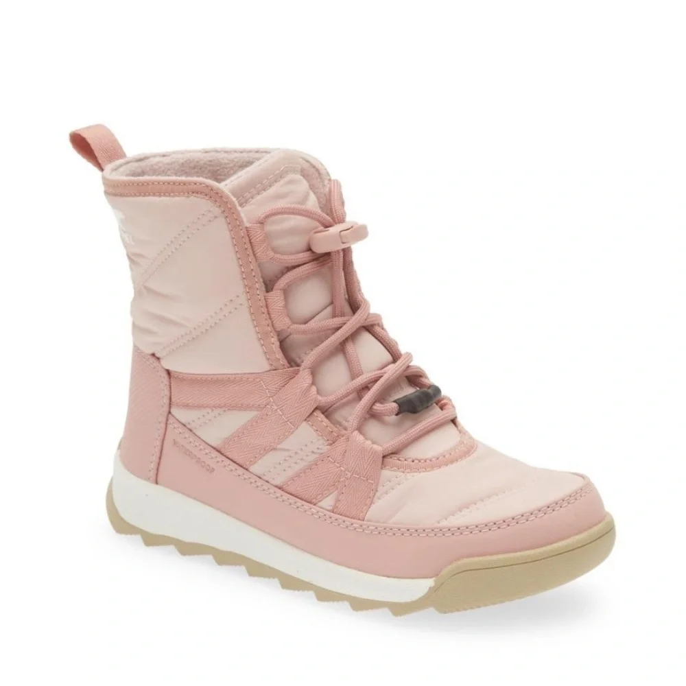SOREL SHORT WATERPROOF INSULATED BOOTS IN PINK NEW DEMO STORE MODEL